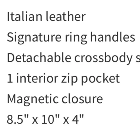 Thatcher Italian Leather Le Pouch Bag Rose Gold - Picture 6 of 6